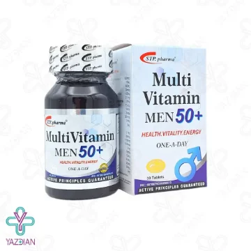 تصویر  قرص مولتی ویتامین آقایان بالای 50 سال اس تی پی فارما - 30 عددی