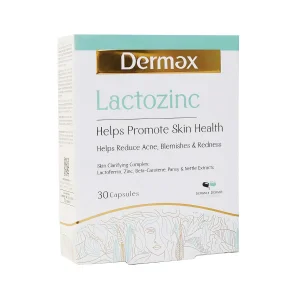 تصویر  کپسول لاکتوزینک درمکس کمک به سلامت پوست - 30 عددی