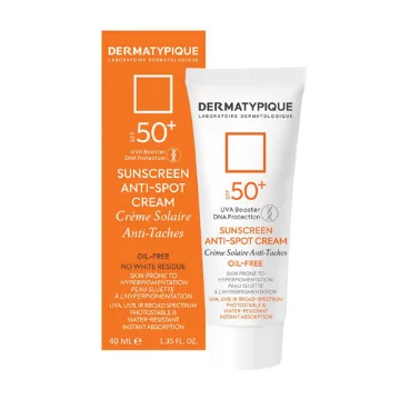 تصویر  کرم ضد آفتاب فاقد چربی ضد لک و روشن کننده SPF 50 درماتیپیک - بی رنگ