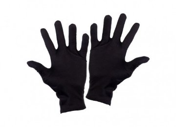 تصویر  دستکش نخی مشکی - یک جفت