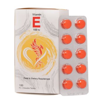 تصویر  قرص جویدنی ویتامین ایی 100 میلی گرم داروپخش - 100 عددی