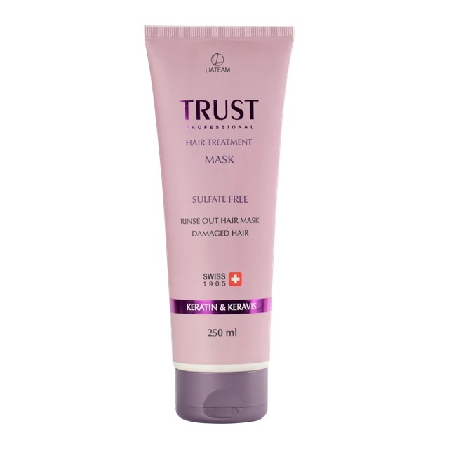 تصویر  ماسک مو بدون سولفات کراتینه موهای رنگ شده تراست ( با آبکشی ) - 250 میلی لیتر 