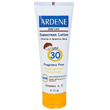 تصویر  لوسیون ضد آفتاب SPF 30 کودکان آردن - بی رنگ