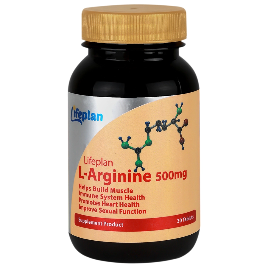 تصویر  قرص ال آرژنین 500 لایف پلن - 30 عددی
