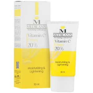 تصویر  کرم روشن کننده و مرطوب کننده ویتامین ث 20 درصد مدیلن - 30 میلی لیتر