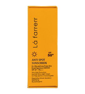 تصویر  کرم ضد آفتاب و ضد لک SPF 50 پوست چرب لافارر - بی رنگ