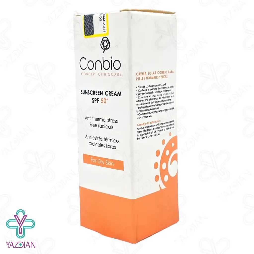 کرم ضد آفتاب SPF50 پوست خشک کانبیو - بی رنگ