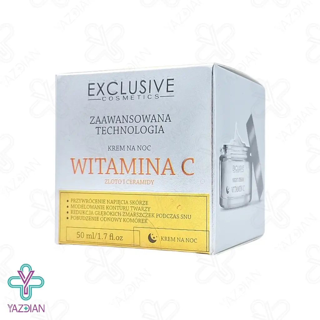 کرم شب ویتامین ث حاوی ذرات طلا اکسکلوسیو