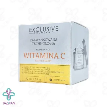 کرم شب ویتامین ث حاوی ذرات طلا اکسکلوسیو