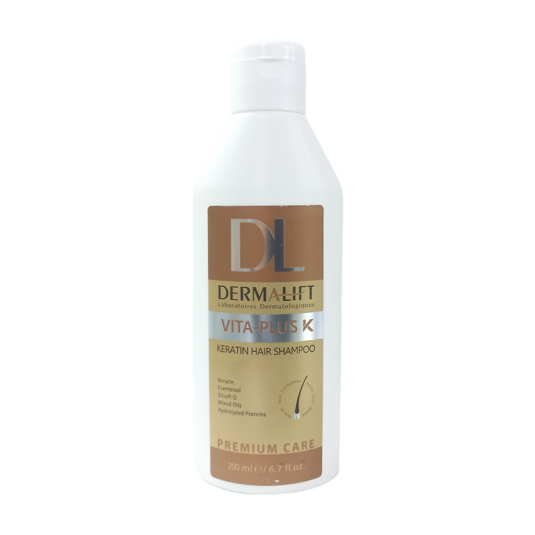ویرایش جزئیات محصول - شامپو کراتین ویتا پلاس K درمالیفت - 200 میلی لیتر