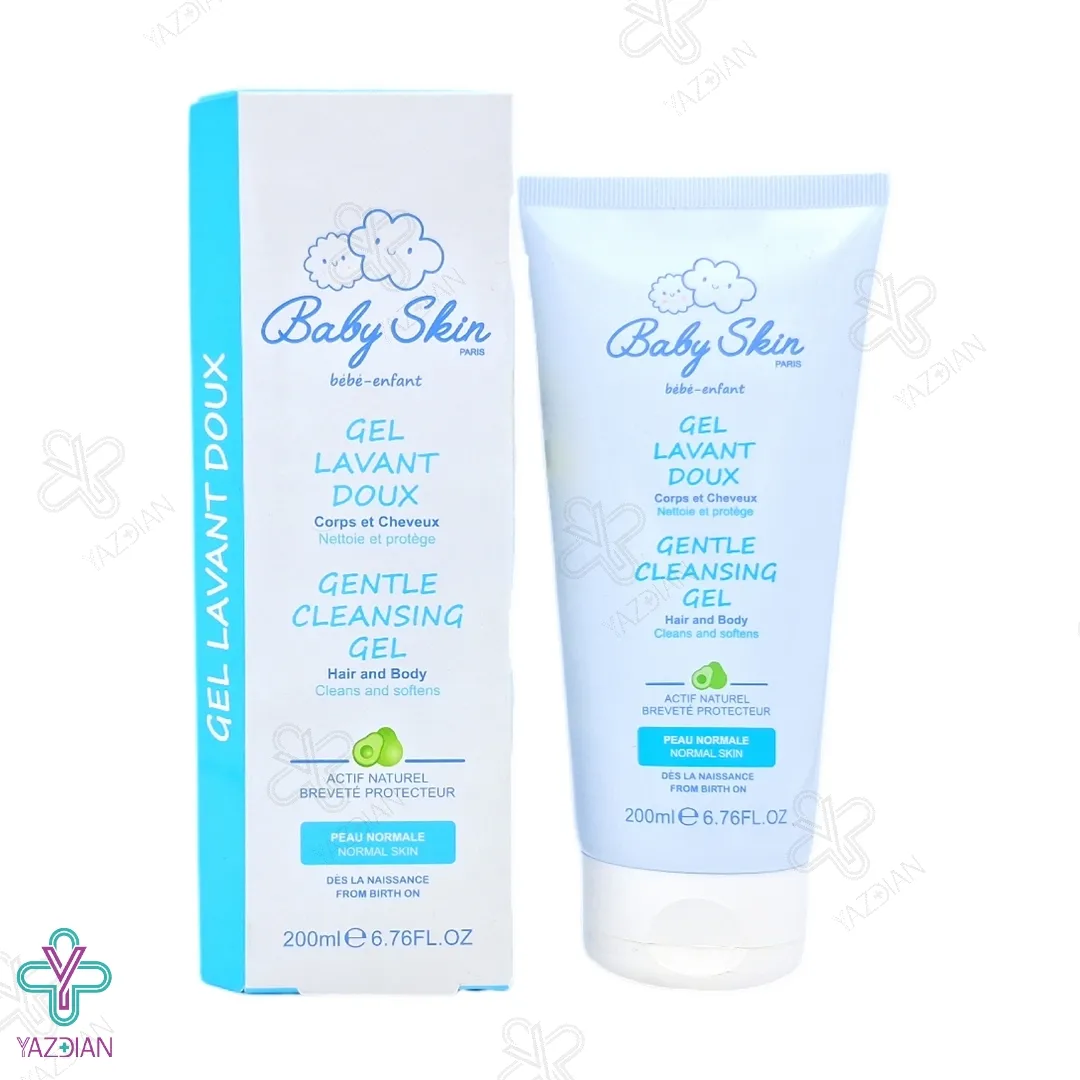 ژل شستشوی سر و بدن کودک بیبی اسکین - 200 میلی لیتر