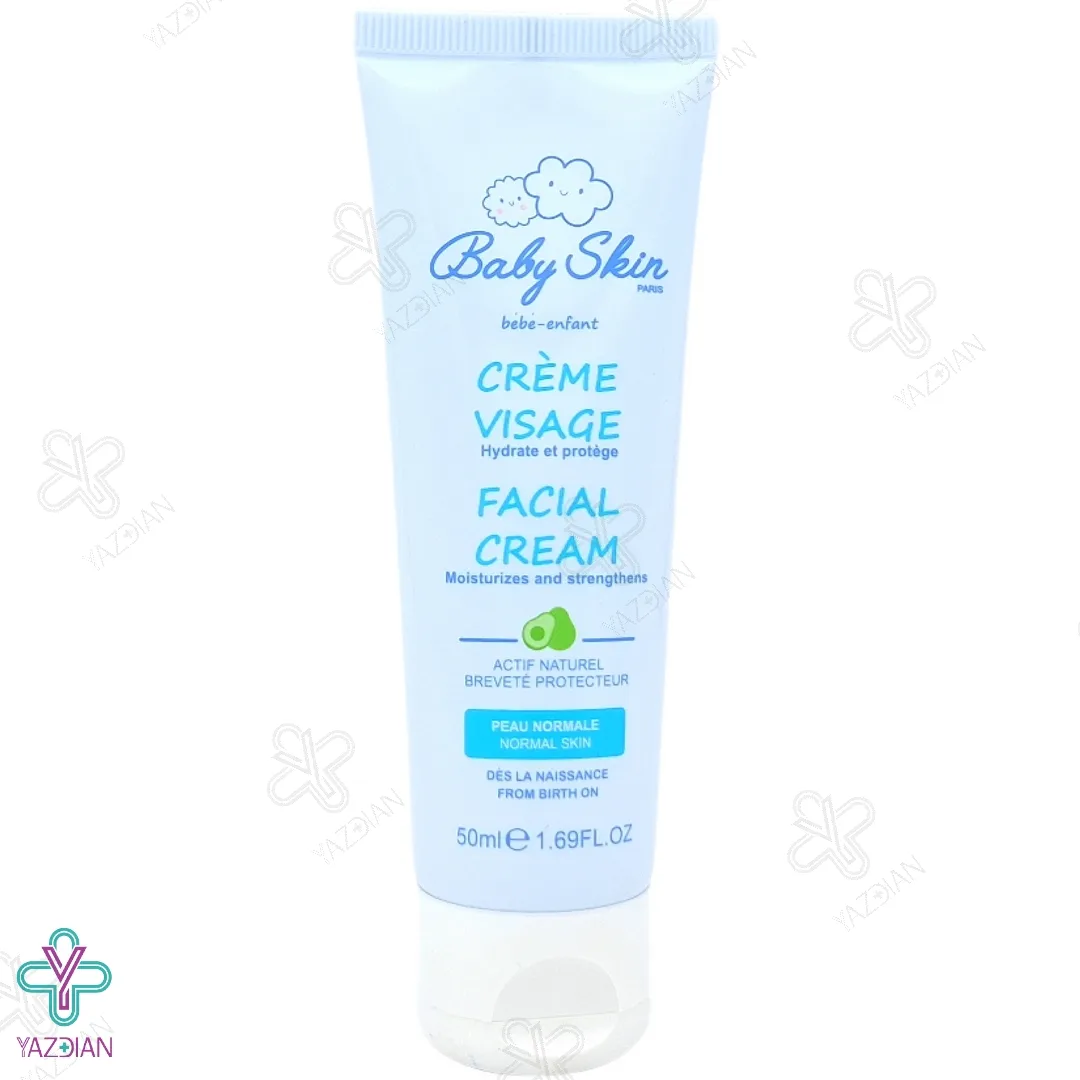  کرم مرطوب کننده صورت کودکان بیبی اسکین - 50 میلی لیتر
