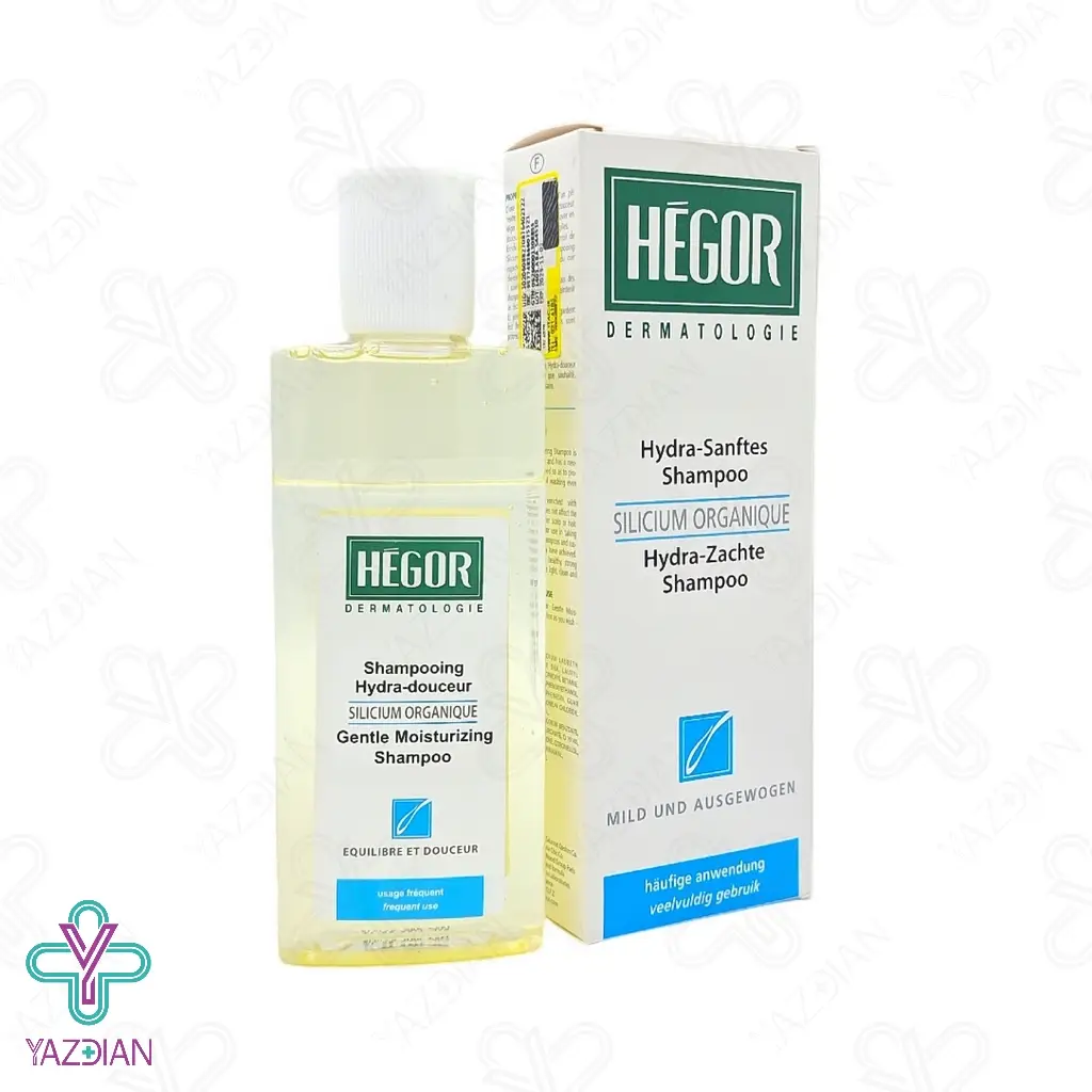 شامپو مرطوب کننده ارگانیک سیلیسیوم هگور - 150 میلی لیتر