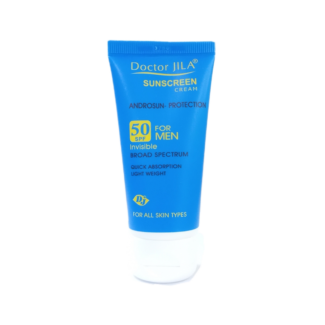 کرم ضد آفتاب آقایان SPF50 دکتر ژیلا - بی رنگ