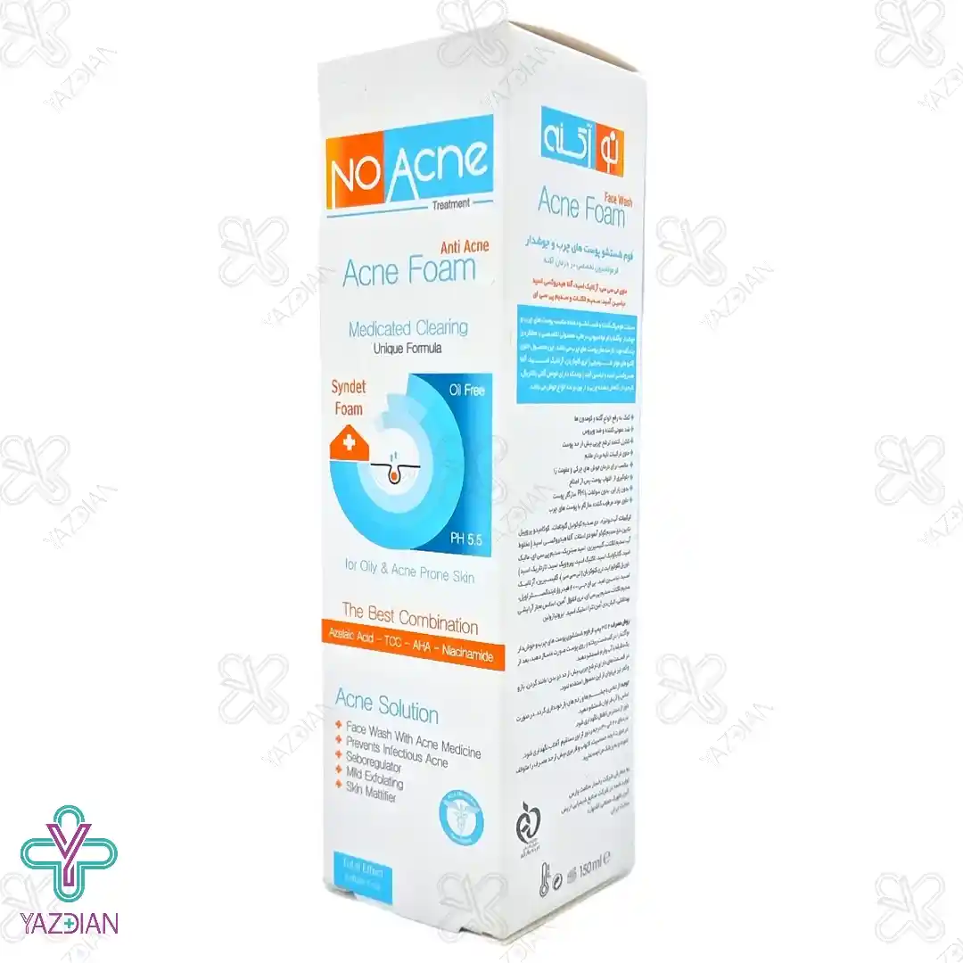 فوم شستشوی صورت پوست چرب و جوشدار نو آکنه - 150 میلی لیتر