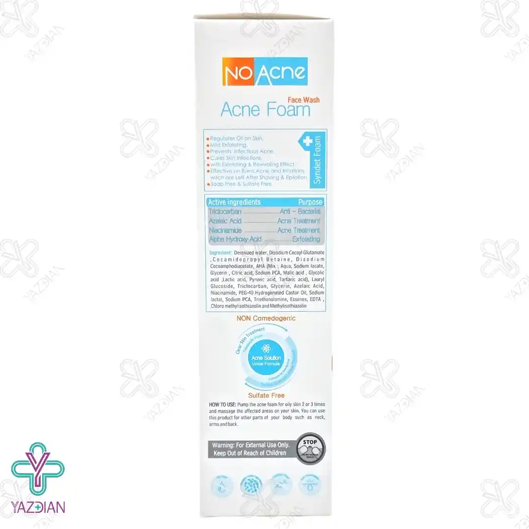 فوم شستشوی صورت پوست چرب و جوشدار نو آکنه - 150 میلی لیتر