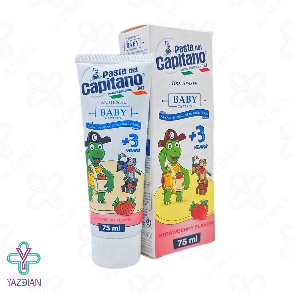 خمیر دندان کودکان بالای 3 سال پاستا دل کاپیتانو - 75 میلی لیتر 