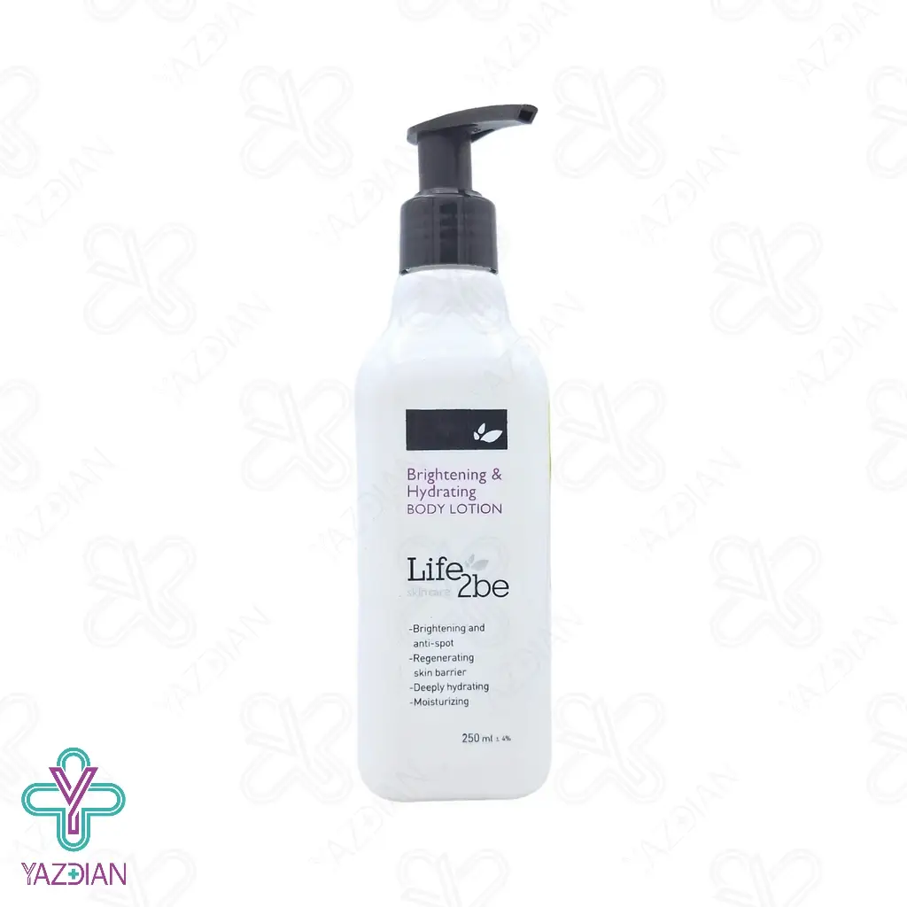 لوسیون آبرسان و روشن کننده بدن لایف توبی - 250 میلی لیتر