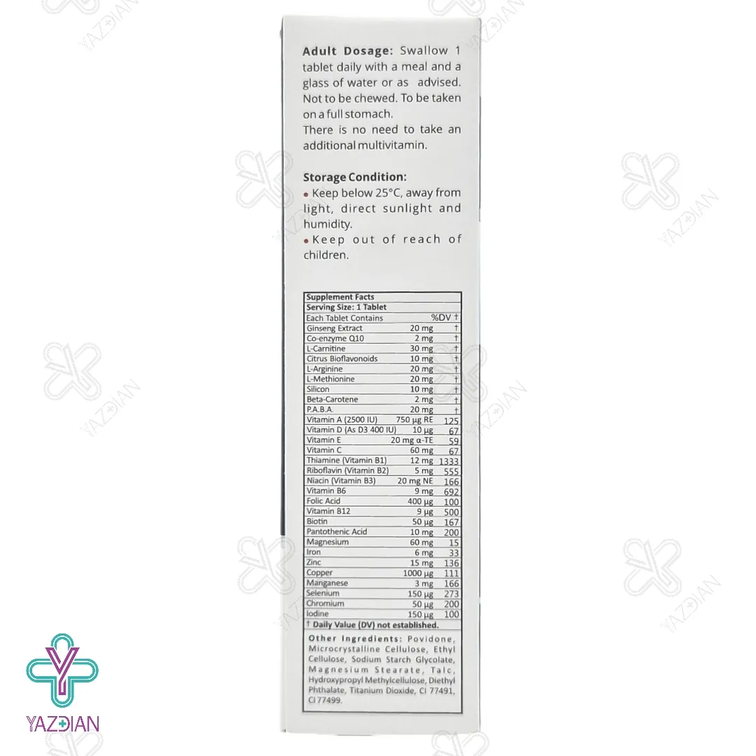 قرص مولتی ویتامین آقایان وایتا هی نوتراکس - 30 عددی