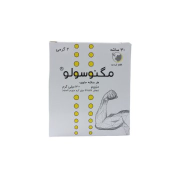 ساشه منیزیم مگنوسولو 300 میلی گرم ایران دارو - 30 عددی