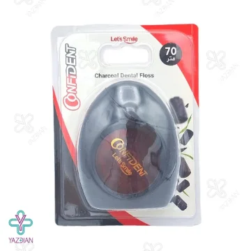 نخ دندان زغالی کانفیدنت - 70 متر