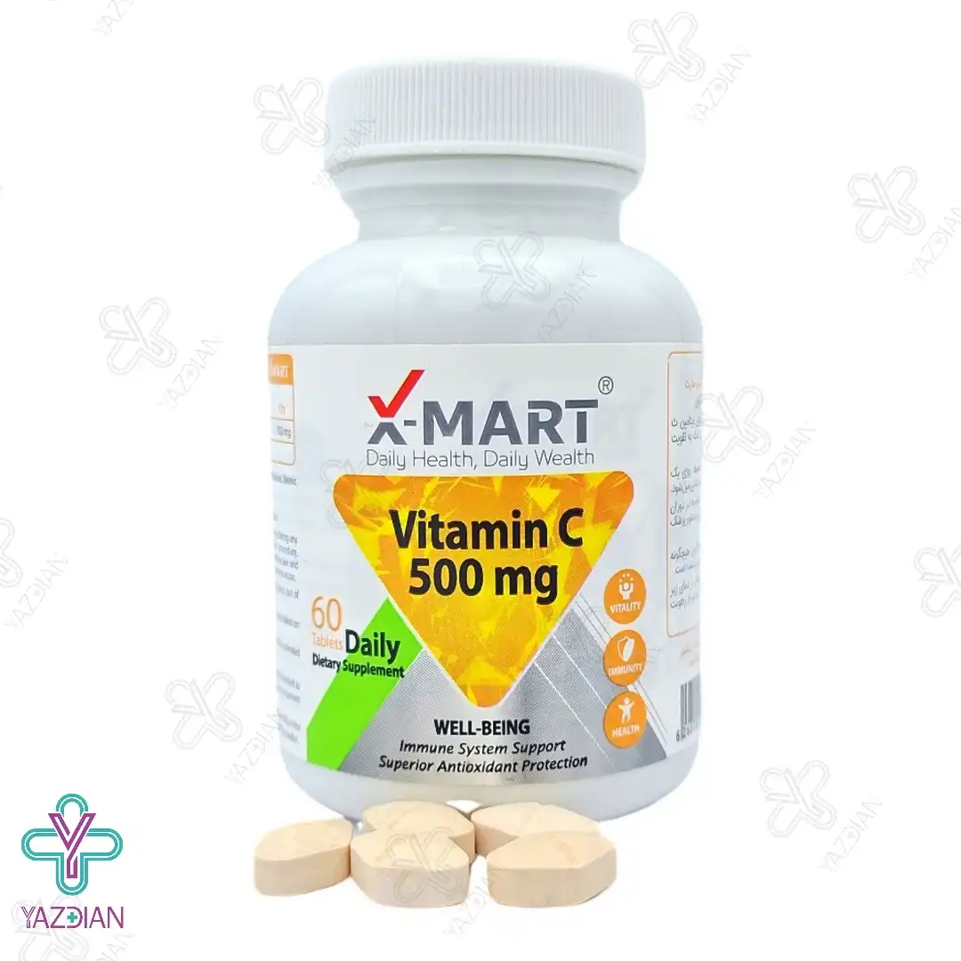 قرص ویتامین ث 500 میلی گرم ایکس مارت - 60 عددی 