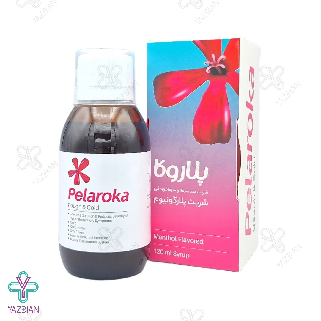 شربت ضد سرفه و سرما خوردگی بزرگسال پلاروکا فاران شیمی - 120 میلی لیتر 