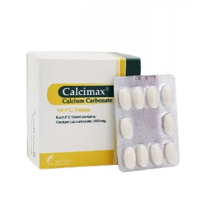 تصویر  قرص کلسیم کربنات تهران شیمی - 100 عددی