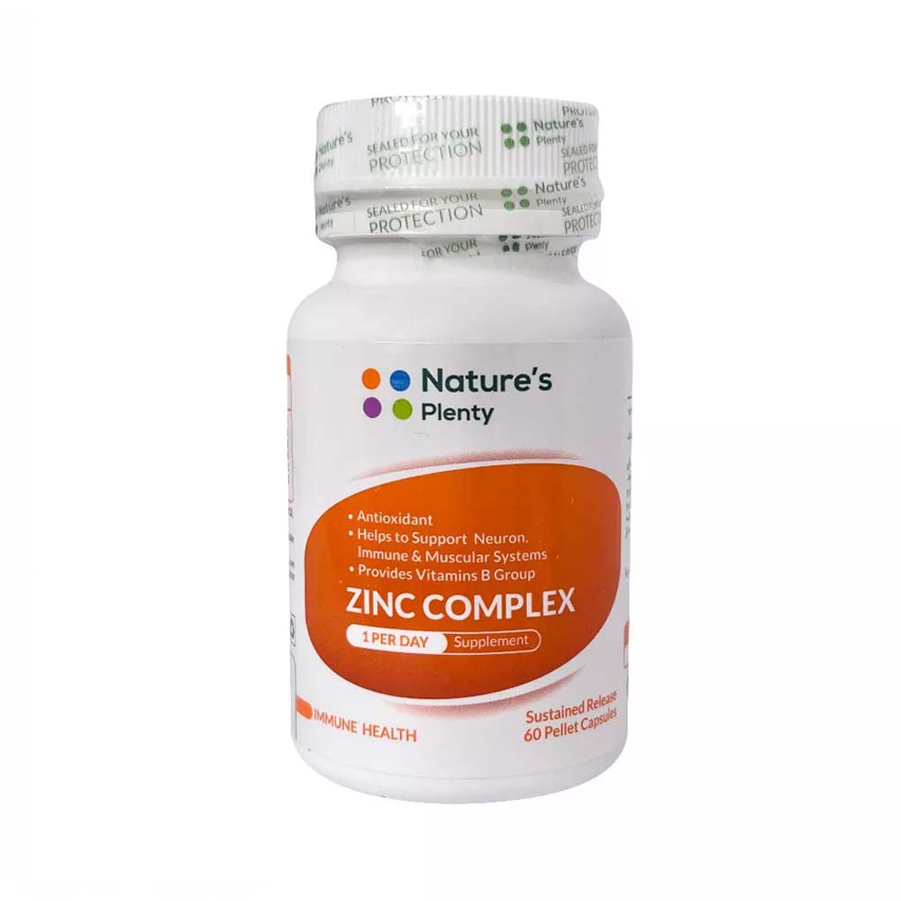 تصویر  کپسول زینک کمپلکس نیچرز پلنتی - 60 عددی