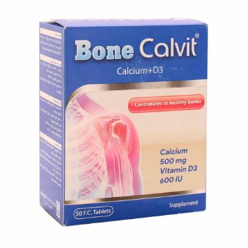 تصویر  قرص کلسیم کربنات 500 د3 بن کلویت دارو پخش - 50 عددی