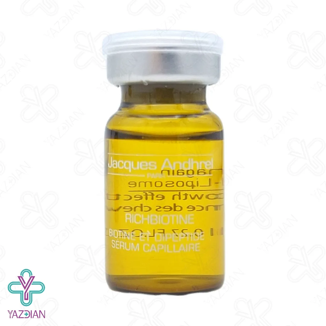 سرم تقویت کننده مو بیوتین و دی پپتید ژاک آندرل - 10 عددی