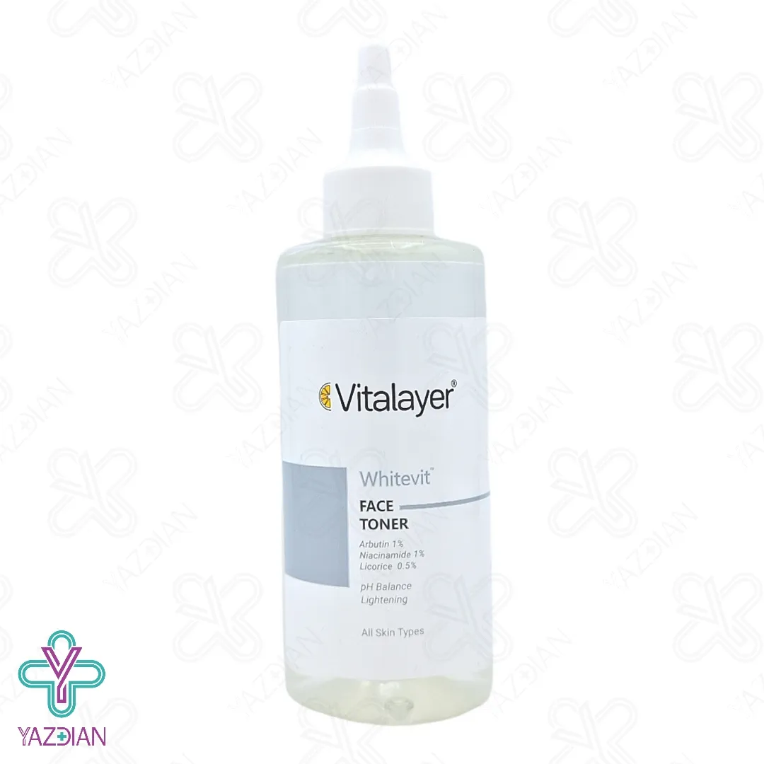 تونر پاک کننده و روشن کننده انواع پوست وایت ویت ویتالیر - 200 میلی لیتر