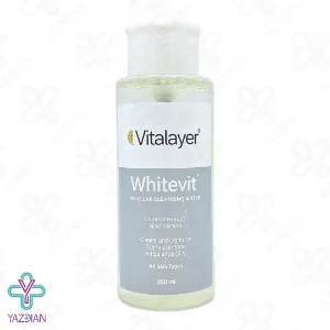 محلول پاک کننده آرایش میسلار وایت ویت ویتالیر - 250 میلی لیتر