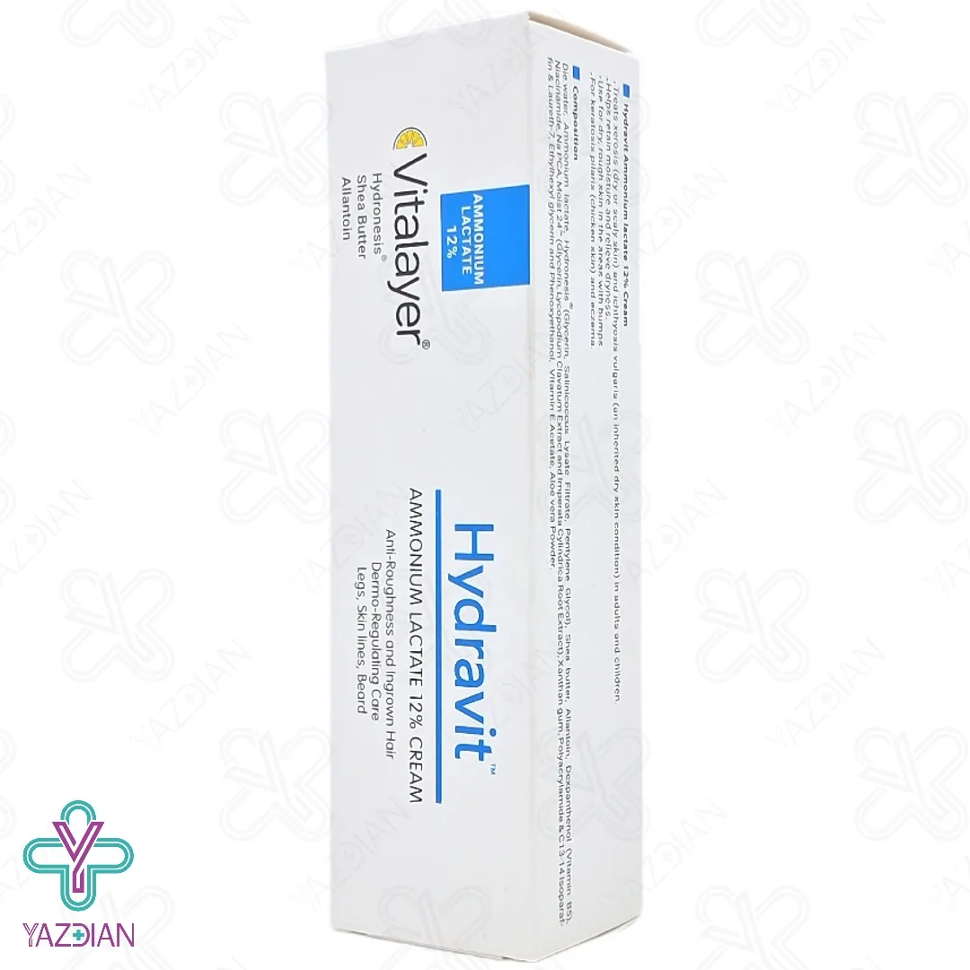کرم آمونیوم لاکتات هیدراویت ویتالیر - 100 میلی لیتر	