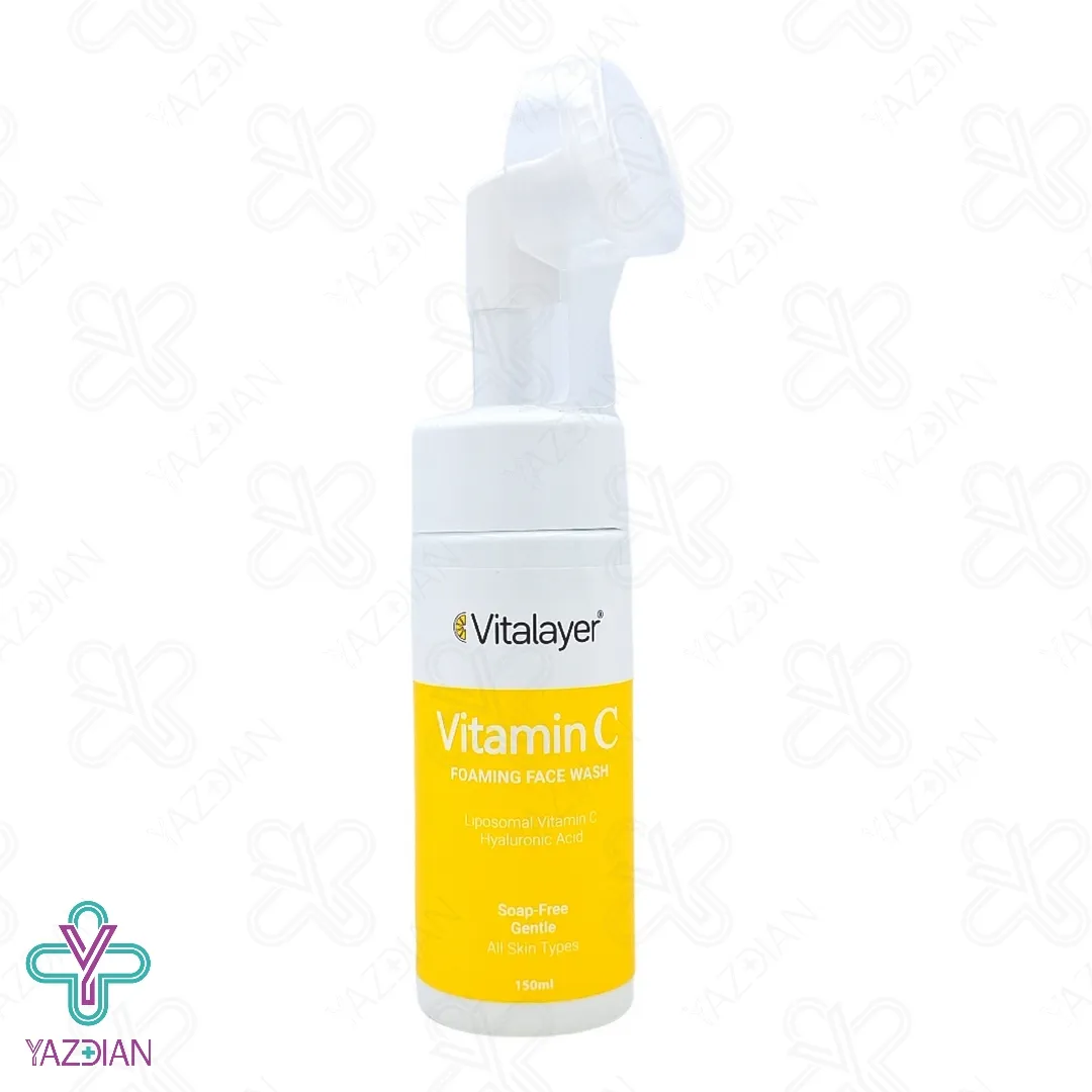 فوم شستشوی صورت ویتامین ث ویتالیر - 150 میلی لیتر