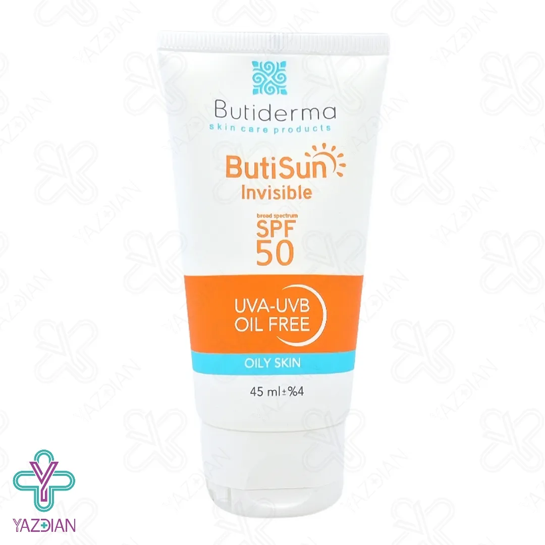 کرم ضد آفتاب SPF50 فاقد چربی بیوتی درما – بی رنگ	