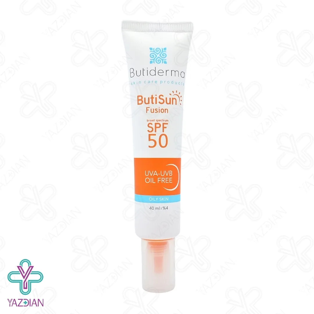 ضد آفتاب فیوژن SPF50 فاقد چربی بیوتی درما – بی رنگ	