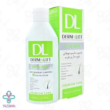 شامپو ضد شوره موهای چرب درمالیفت - 200 میلی لیتر