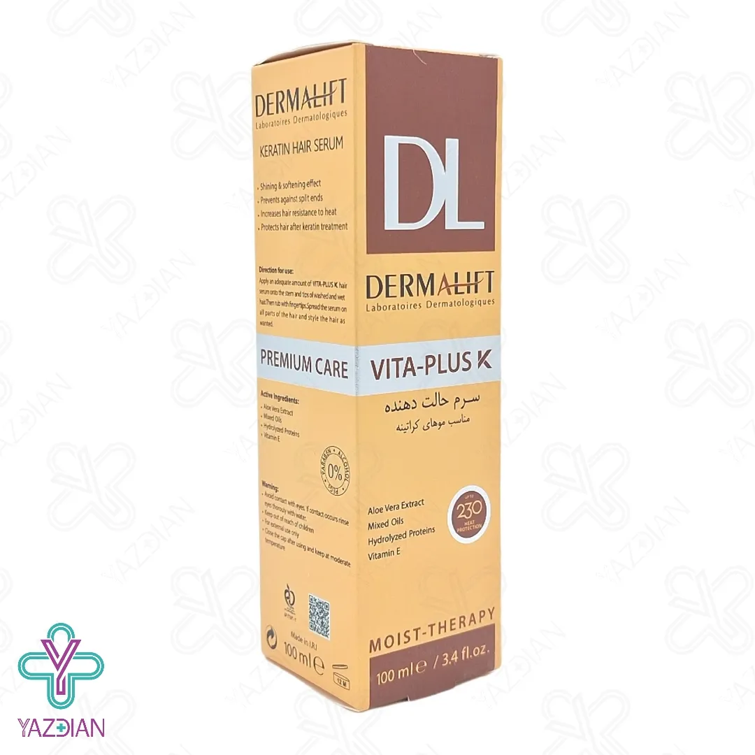 سرم کراتینه حالت دهنده مو ویتا پلاس کی درمالیفت - 100 میلی لیتر	