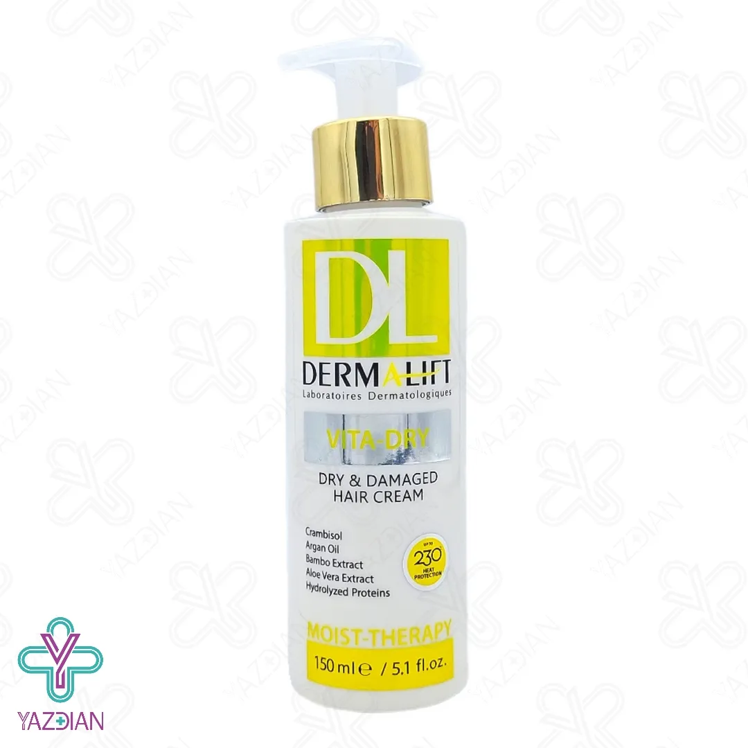 کرم موهای خشک و آسیب دیده ویتادرای درمالیفت - 150 میلی لیتر	