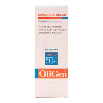 تصویر  کرم ضد آفتاب SPF50 پوست چرب الی ژن – بژ متوسط