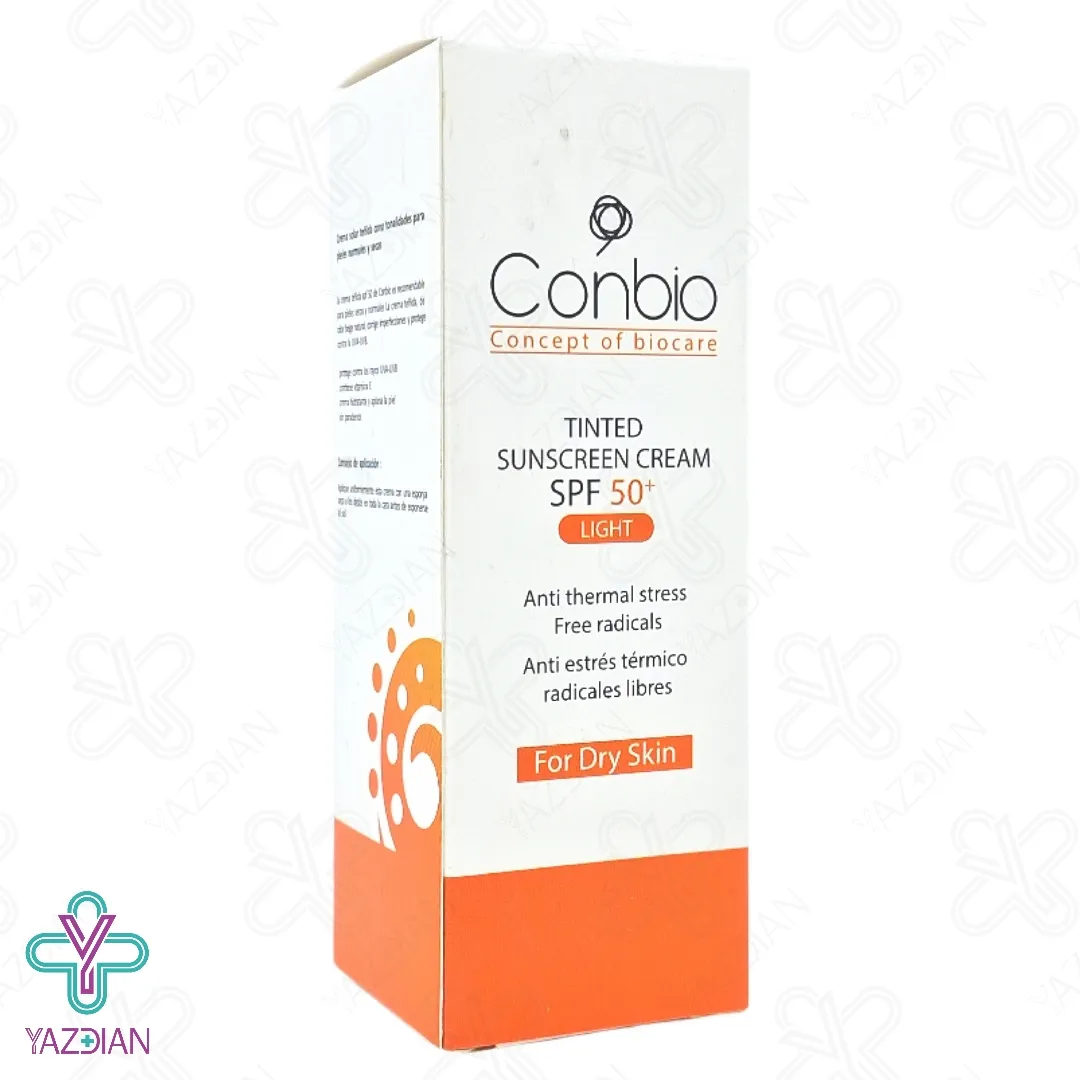 کرم ضد آفتاب SPF 50 پوست خشک کانبیو - رنگ روشن	
