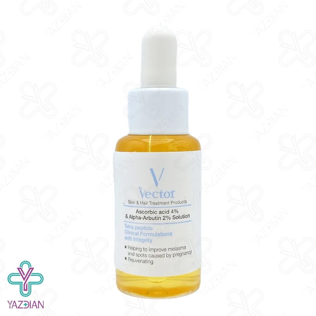 سرم ضد لک آسکوربیک اسید 4% و آلفا آربوتین 2% وکتور - 30 میلی لیتر	