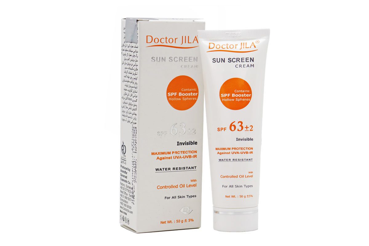 تصویر  کرم ضد آفتاب SPF 63 دکتر ژیلا انواع پوست - بی رنگ