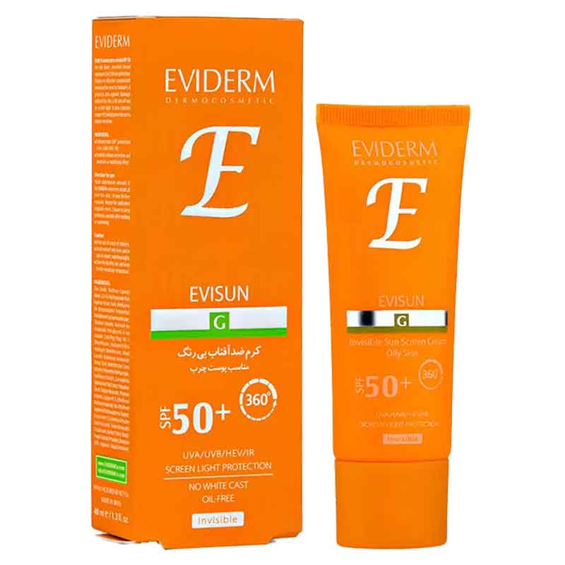 تصویر  کرم ضدآفتاب پوست چرب SPF 50 اویدرم G - بی رنگ