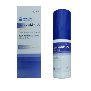 تصویر  محلول ماینوکسیدیل 5 درصد آناکسیدیل بهوزان - 60 میلی لیتر