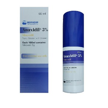 تصویر  محلول ماینوکسیدیل 5 درصد آناکسیدیل بهوزان - 60 میلی لیتر