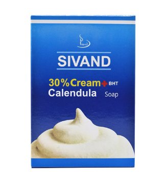 تصویر  صابون مرطوب کننده کرم دار 30 درصد کالاندولا سیوند - 90 گرم