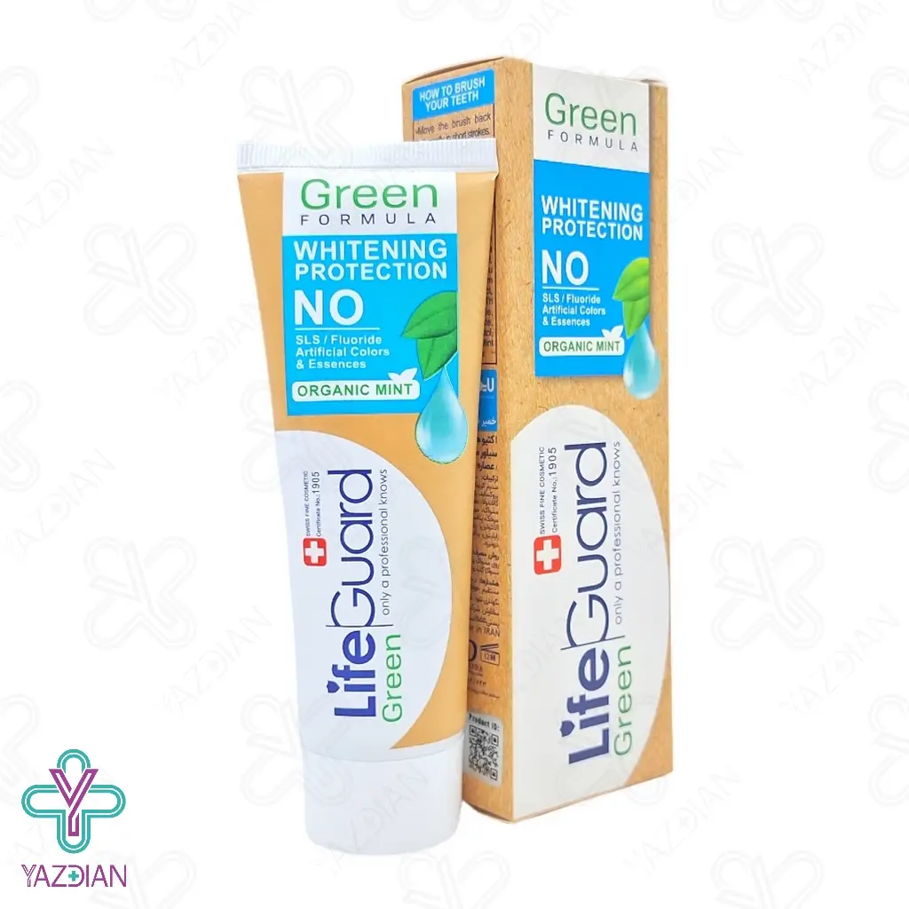 خمیر دندان سفید کننده گیاهی گرین لایف گارد - 100 گرم