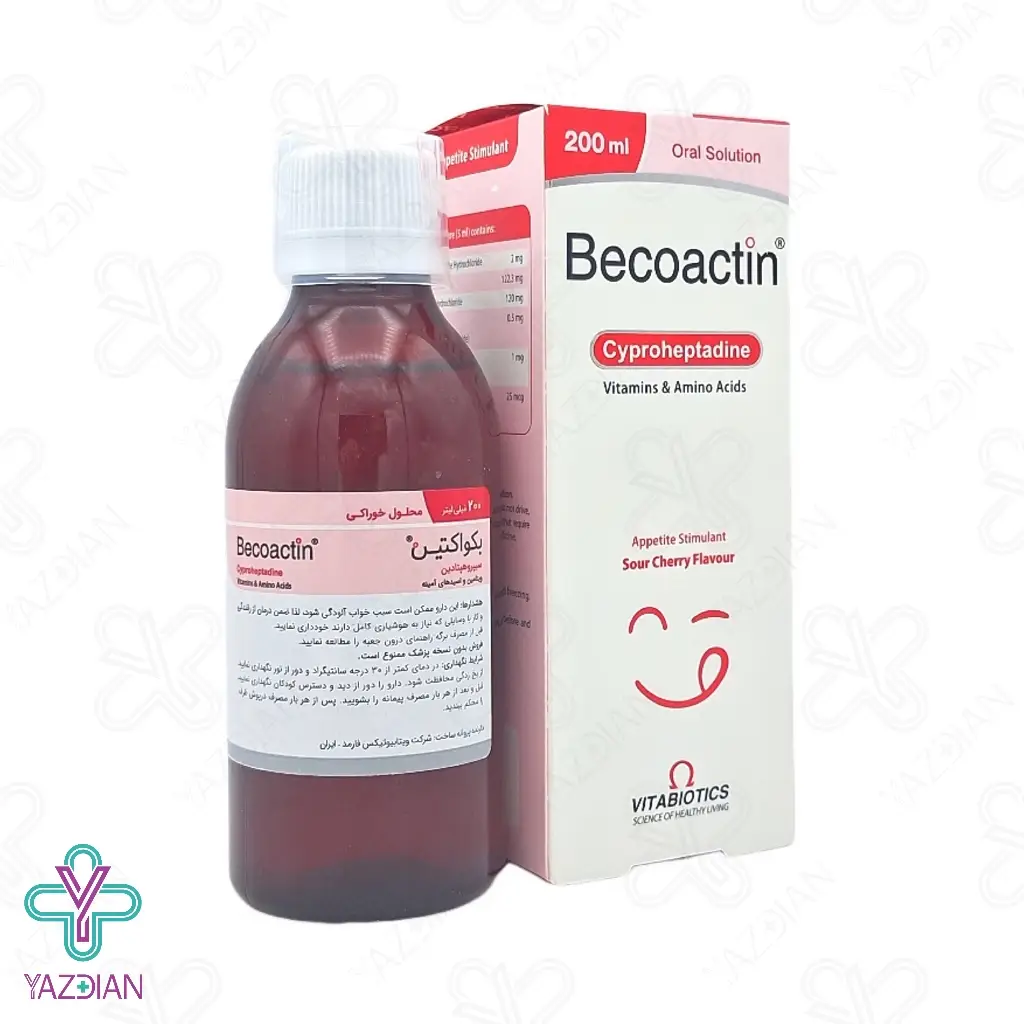 شربت اشتها آور سیپروهپتادین بکو اکتین ویتابیوتیک - 200 میلی لیتر